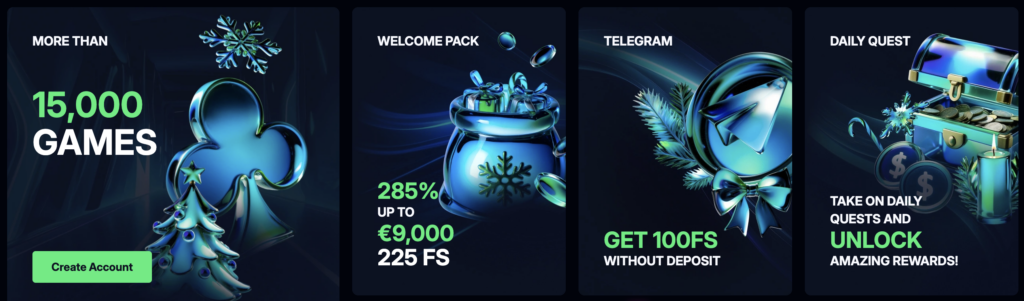 onLuck Casino welcome Pack