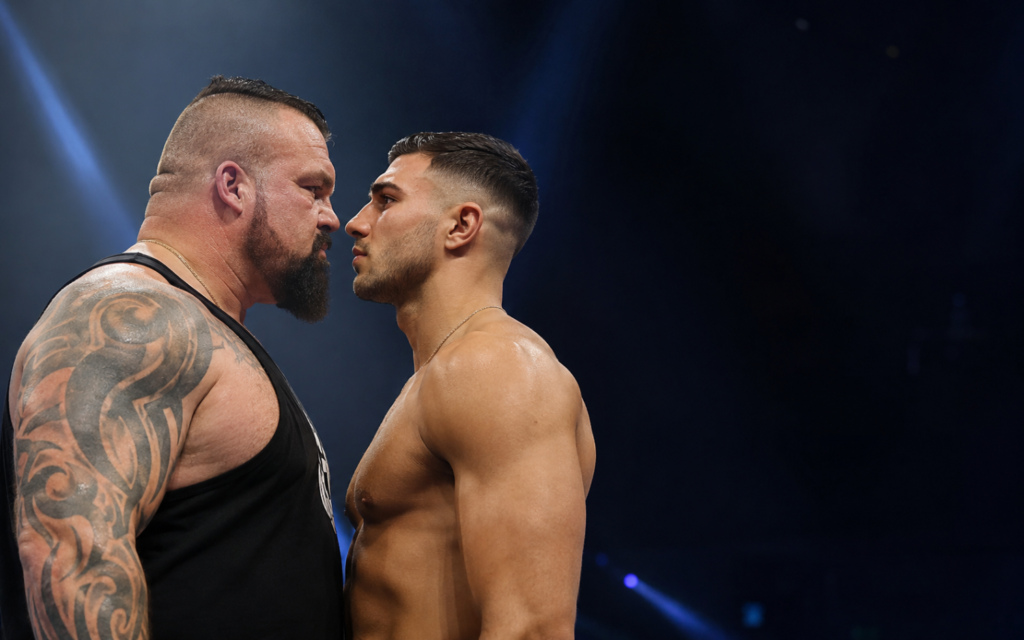 Tommy Fury and Eddie Hall Clash in Unusual Manchester Boxing Spectacle