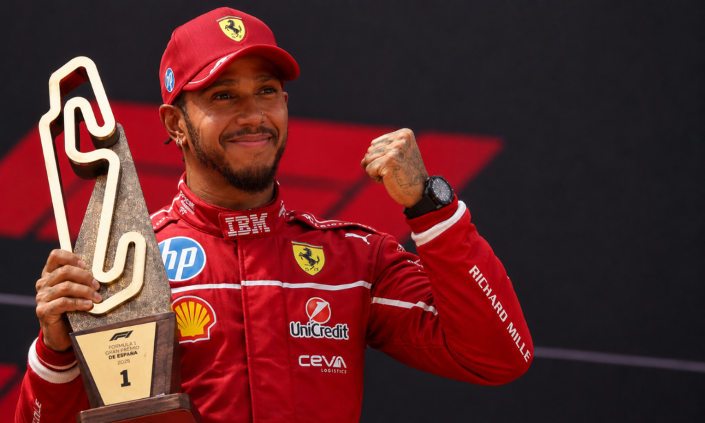 Hamilton Ends Ferrari Wait With Dramatic Spanish GP Victory as Antonelli Retires Late