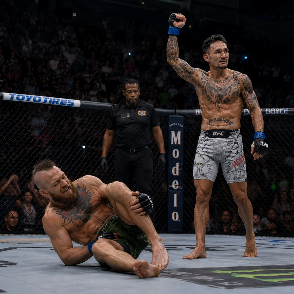 Conor McGregor’s UFC Comeback Ends in First-Round Defeat to Max Holloway
