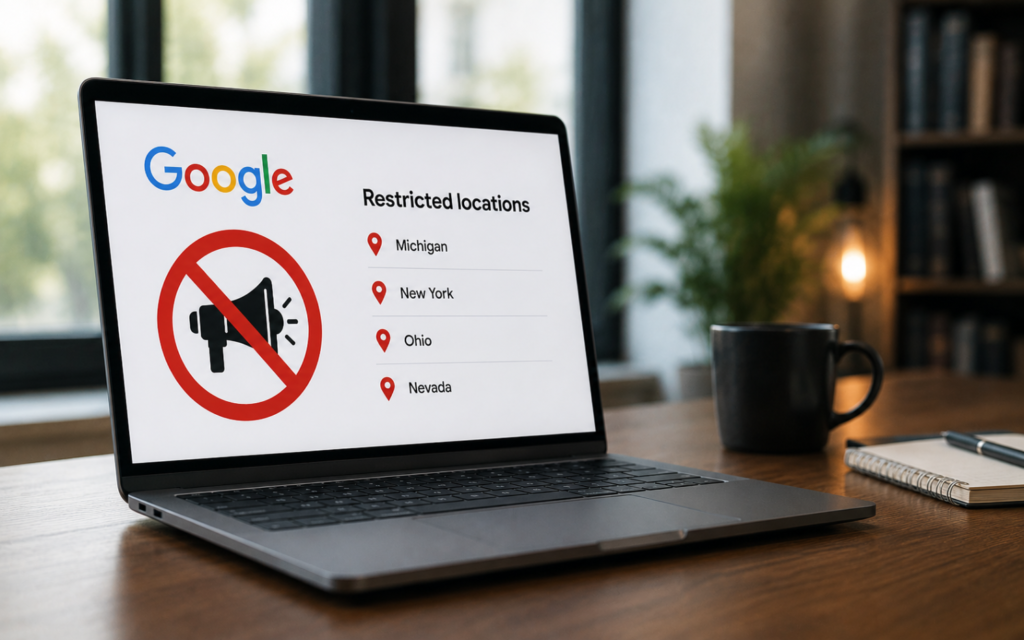 Google Adds Michigan and New York to US Prediction Market Ad Ban