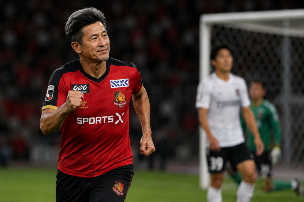 King Kazu Ends Four-Year Goal Drought at 59 as Remarkable Career Rolls On
