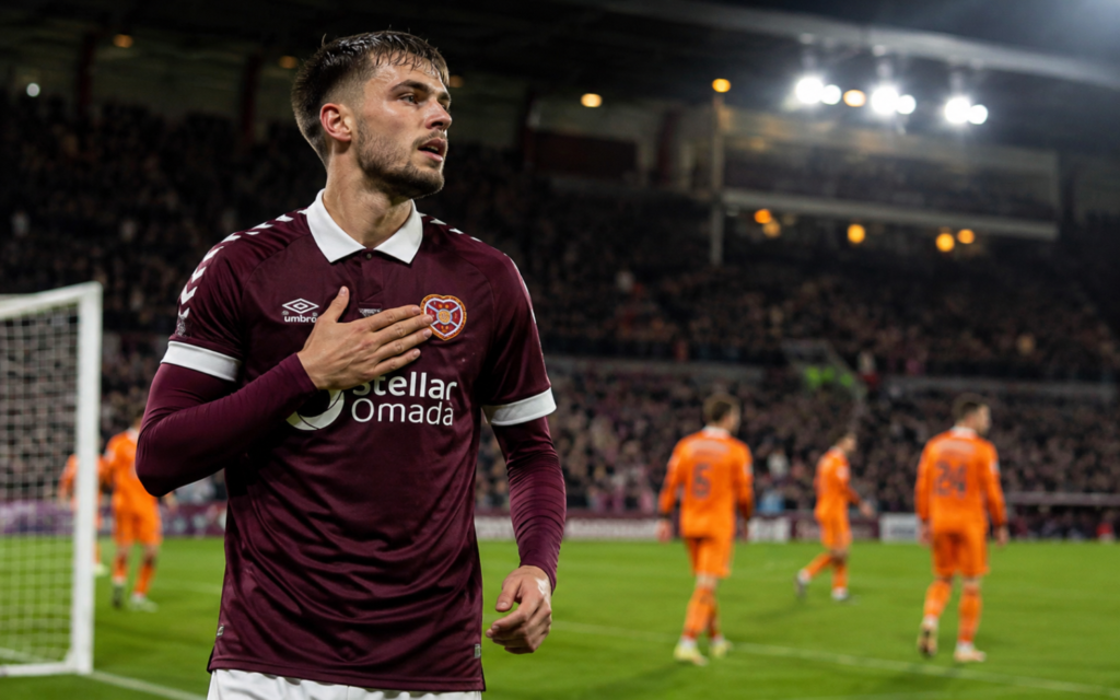 Hearts Hit Four Against Dundee United as Vrancken Claims First Win