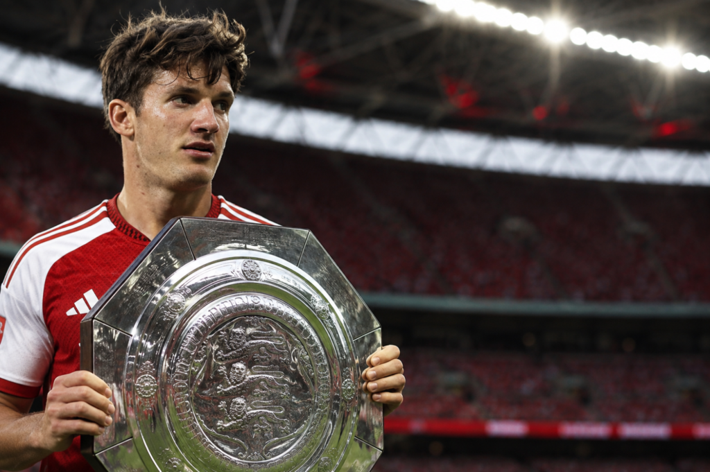 Christos Tzolis, Arsenal, community shield, football, sport