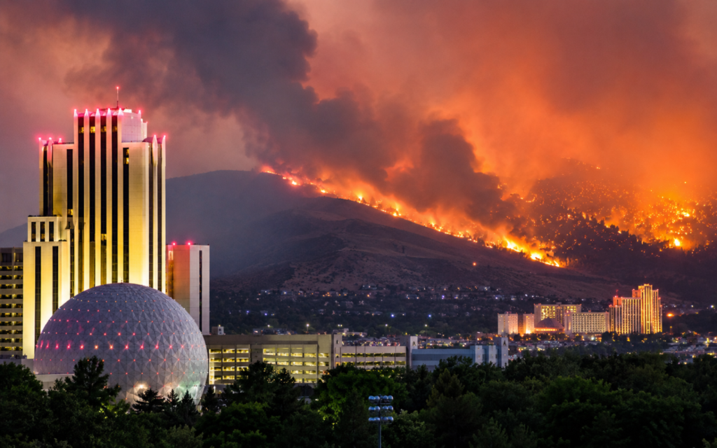 Reno Casinos Step In as Wildfires Threaten Region’s Record Tourism Run