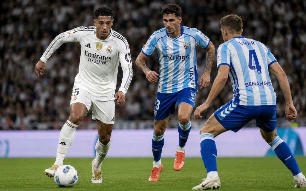 Bellingham Shines as Real Madrid Rout Malaga to Extend Mourinho’s Winning Return