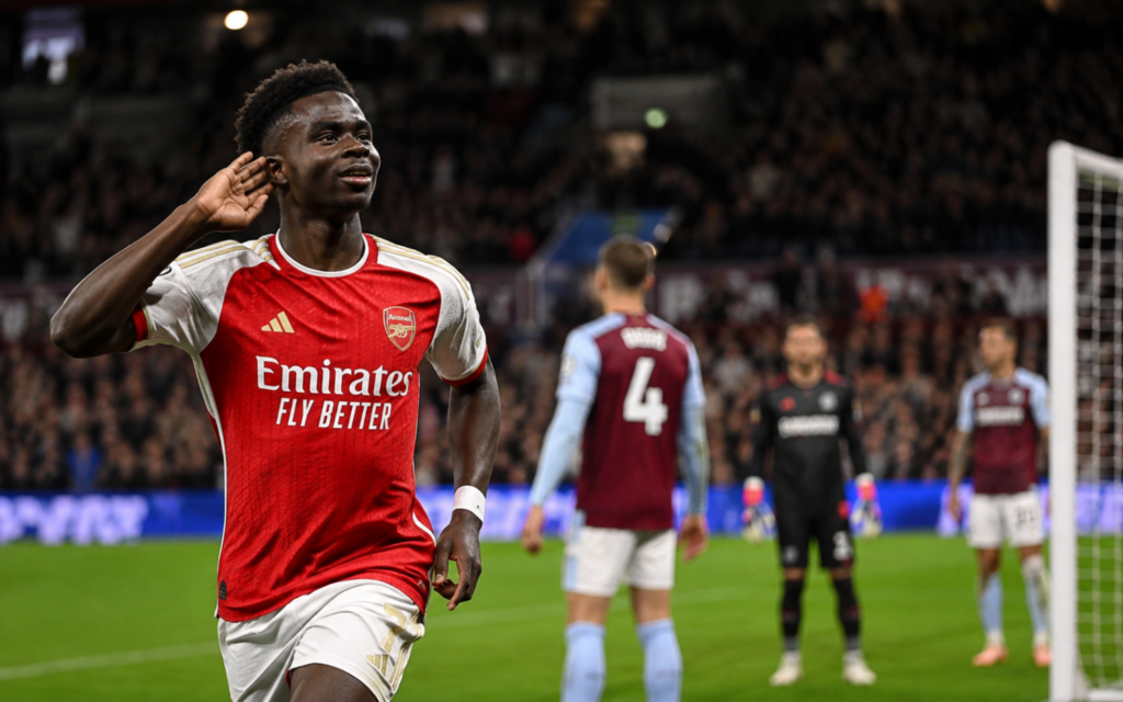Saka Strike Gives Arsenal Narrow Victory at Aston Villa