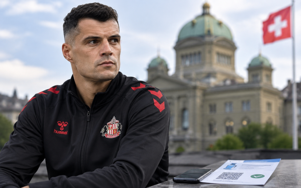 Granit Xhaka, Switzerland, Sunderland, football, sport