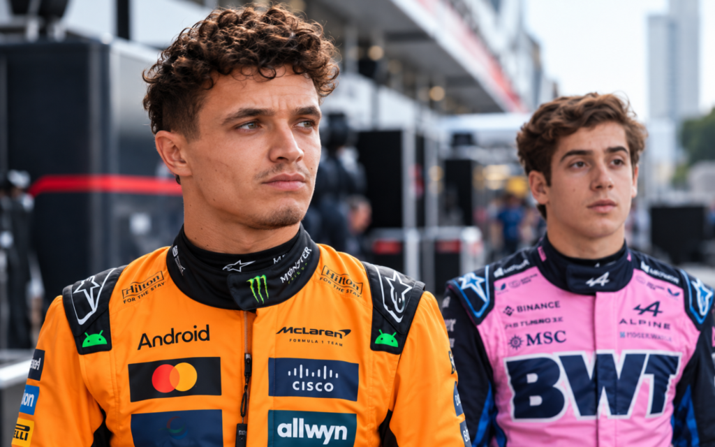 Lando Norris, McLaren, Franco Colapinto, Alpine, F1, sport