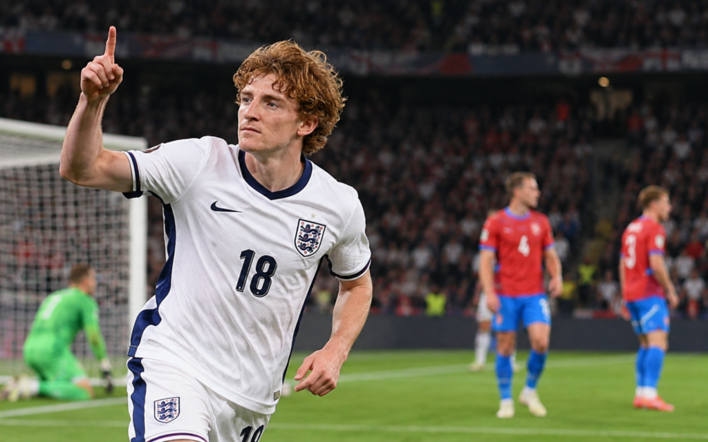 Anthony Gordon, England, Czech Republic, football, sport