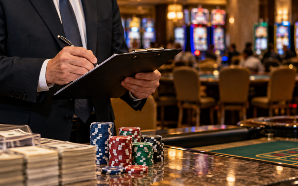 Casino, finance, compliance