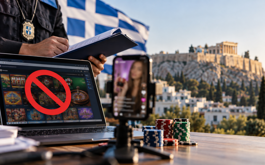 Greece Steps Up Illegal Gambling Crackdown as 18 Influencers Face Investigation