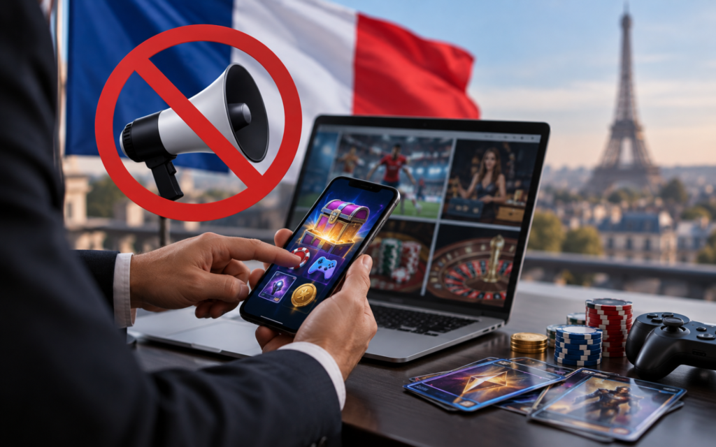 Ad ban, gambling prize, France